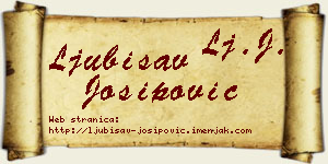 Ljubisav Josipović vizit kartica